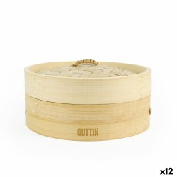 Vaporiera Quttin Bambù 20 x 8,5 cm (12 Unità)