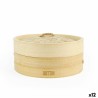 Vaporiera Quttin Bambù 20 x 8,5 cm (12 Unità)