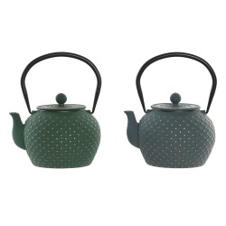 Teiera Home ESPRIT Azzurro Verde Acciaio inossidabile Ferro 1 L (2 Unità)