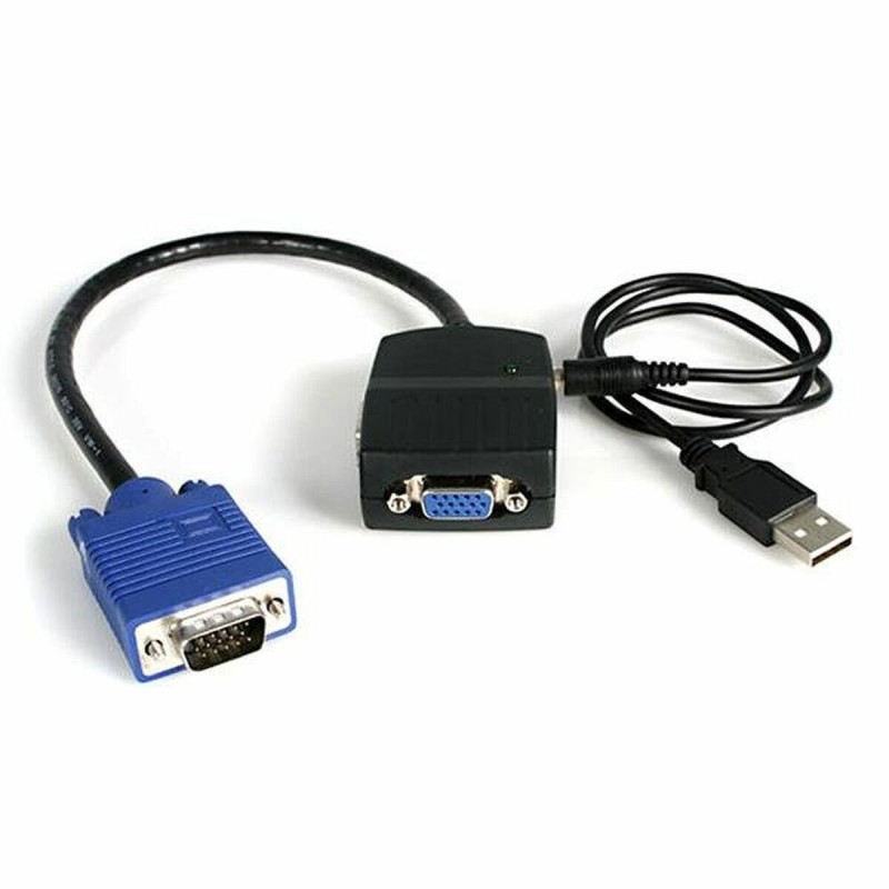 Commutatore VGA con 2 Porte Startech ST122LE Nero Commutatore VGA con 2 Porte Startech ST122LE Nero
