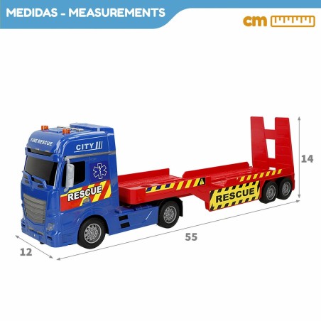 Camion Porta-veicoli Speed & Go 55 x 17 x 12 cm (2 Unità)