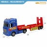 Camion Porta-veicoli Speed & Go 55 x 17 x 12 cm (2 Unità)