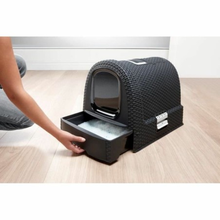 Lettiera per Gatti Curver Antracite 51 x 38,5 x 39,5 cm Plastica (Plastica)