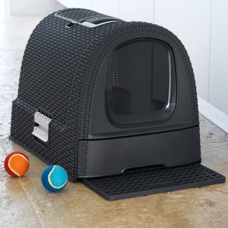 Lettiera per Gatti Curver Antracite 51 x 38,5 x 39,5 cm Plastica (Plastica)