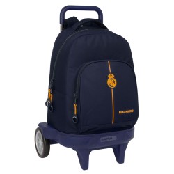 Trolley per la Scuola Real Madrid C.F. Blu Marino 33 x 45 x 22 cm