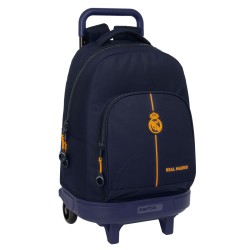 Trolley per la Scuola Real Madrid C.F. Blu Marino 33 x 45 x 22 cm