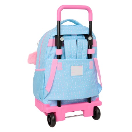 Trolley per la Scuola BlackFit8 Smile Azzurro Rosa 33 x 45 x 22 cm
