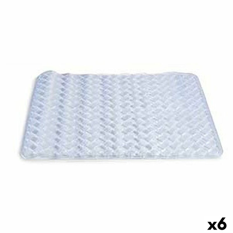 Tappeto da bagno Berilo AR1910104 Trasparente PVC 0,03 x 50 x 50 cm (6 Unità)