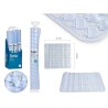 Tappeto da bagno Berilo AR1910104 Trasparente PVC 0,03 x 50 x 50 cm (6 Unità)