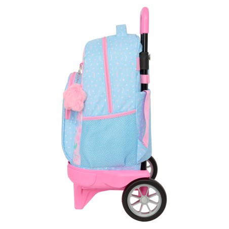 Trolley per la Scuola BlackFit8 Smile Azzurro Rosa 33 x 45 x 22 cm