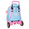 Trolley per la Scuola BlackFit8 Smile Azzurro Rosa 33 x 45 x 22 cm