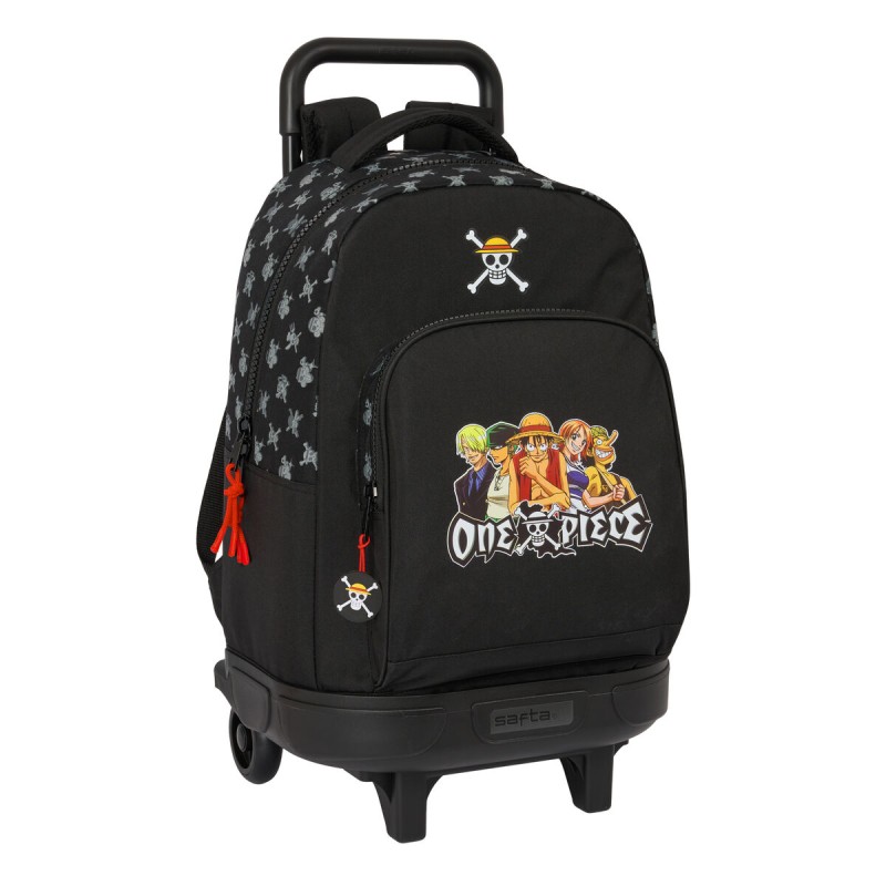 Trolley per la Scuola One Piece Nero 33 x 45 x 22 cm Trolley per la Scuola One Piece Nero 33 x 45 x 22 cm