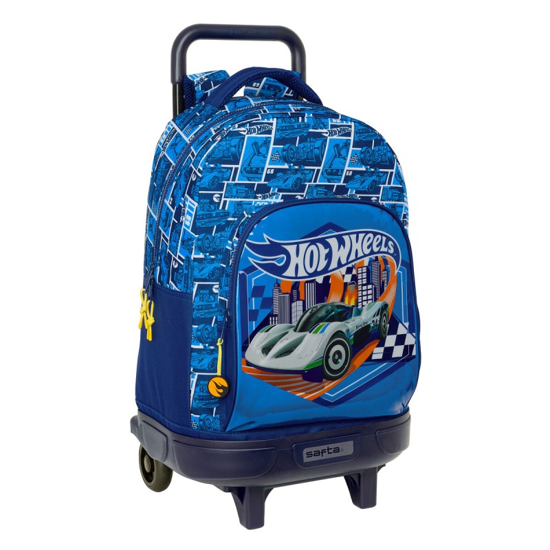 Trolley per la Scuola Hot Wheels Sonny Blu Marino 33 x 45 x 22 cm Trolley per la Scuola Hot Wheels Sonny Blu Marino 33 x 45 x 22 cm