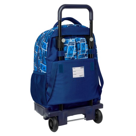 Trolley per la Scuola Hot Wheels Sonny Blu Marino 33 x 45 x 22 cm