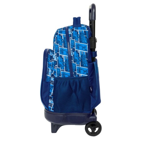 Trolley per la Scuola Hot Wheels Sonny Blu Marino 33 x 45 x 22 cm