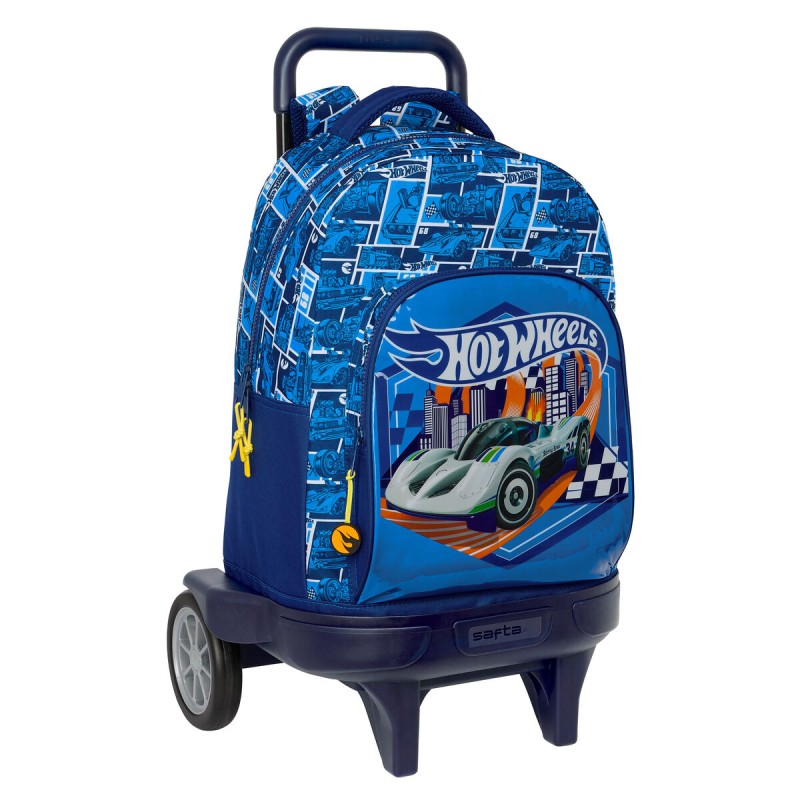 Trolley per la Scuola Hot Wheels Sonny Blu Marino 33 x 45 x 22 cm Trolley per la Scuola Hot Wheels Sonny Blu Marino 33 x 45 x 22 cm