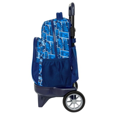 Trolley per la Scuola Hot Wheels Sonny Blu Marino 33 x 45 x 22 cm