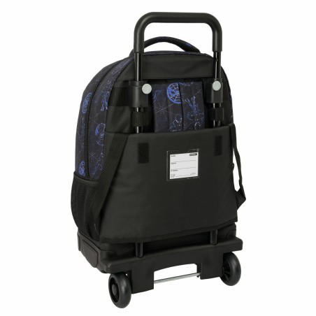 Trolley per la Scuola Spider-Man Attack Nero 33 x 45 x 22 cm