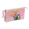 Portaoggetti Triplo Disney Princess Bloom Verde Rosa 22 x 12 x 3 cm