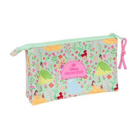 Portaoggetti Triplo Disney Princess Bloom Verde Rosa 22 x 12 x 3 cm
