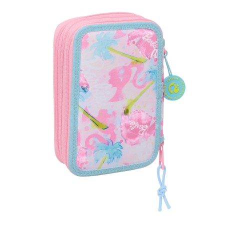 Astuccio per la Scuola con Accessori Barbie Painterly Rosa Blu cielo 12,5 x 19,5 x 5,5 cm 37 Pezzi