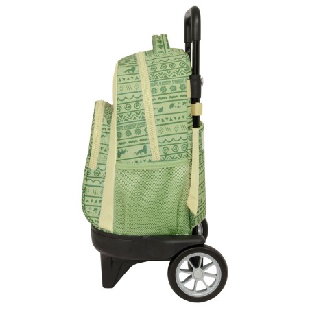 Trolley per la Scuola Mufasa Verde Beige 33 x 45 x 22 cm