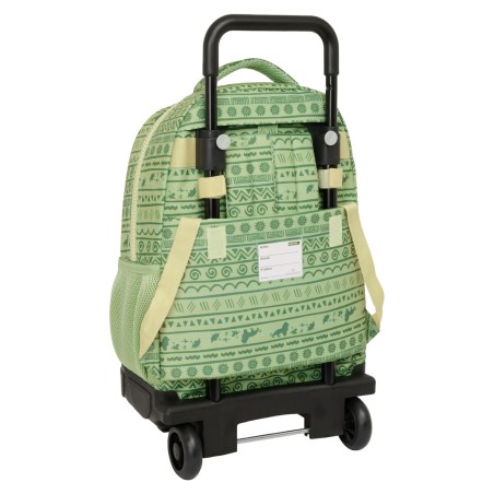 Trolley per la Scuola Mufasa Verde Beige 33 x 45 x 22 cm