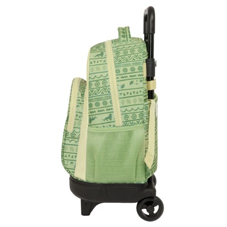 Trolley per la Scuola Mufasa Verde Beige 33 x 45 x 22 cm