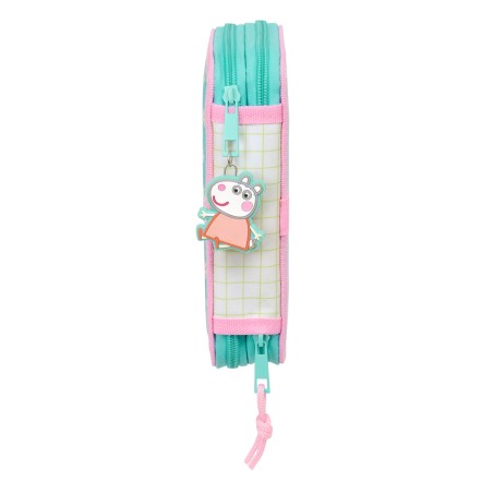 Astuccio per la Scuola con Accessori Peppa Pig Pretty flowers Giallo Menta 12.5 x 19.5 x 4 cm 29 Pezzi