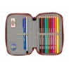 Astuccio Scuola My Hero Academia Nero 12.5 x 19.5 x 4 cm 28 Pezzi