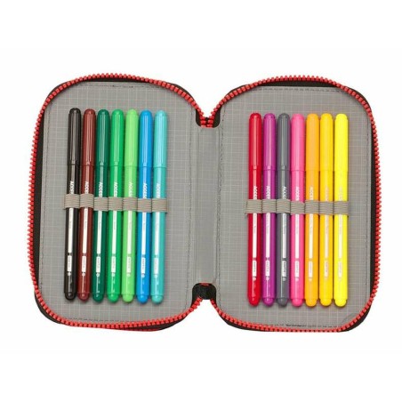 Astuccio Scuola My Hero Academia Nero 12.5 x 19.5 x 4 cm 28 Pezzi