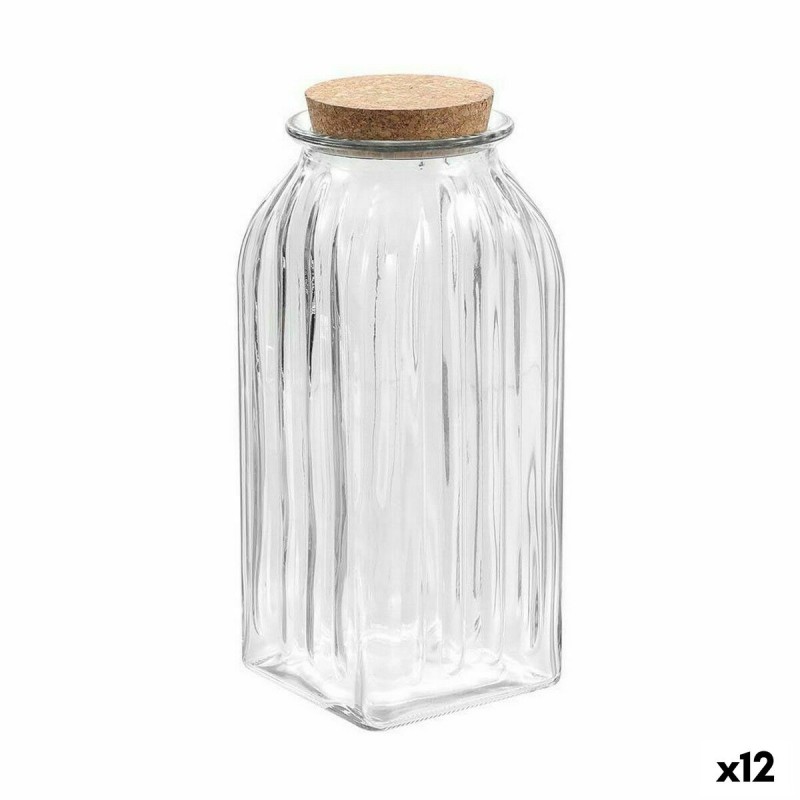 Vaso La Mediterránea A strisce 1,95 L Vetro (12 Unità) Vaso La Mediterránea A strisce 1,95 L Vetro (12 Unità)
