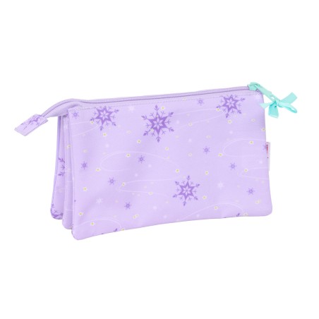 Portaoggetti Triplo Frozen Spirit Lilla 22 x 12 x 3 cm