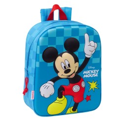 Zaino per Bambini Mickey Mouse Clubhouse Azzurro 22 x 27 x 10 cm 3D