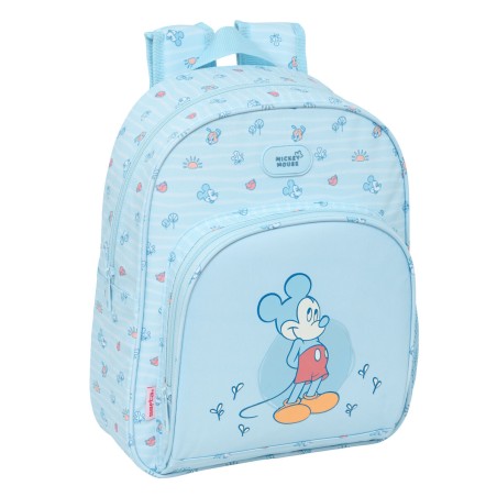 Zaino per Bambini Mickey Mouse Clubhouse Baby Azzurro Chiaro 28 x 34 x 10 cm