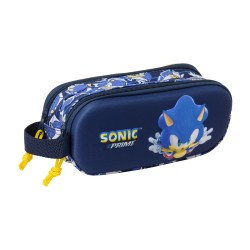 Portaoggetti Doppio Sonic City Azzurro 21 x 8 x 6 cm 3D