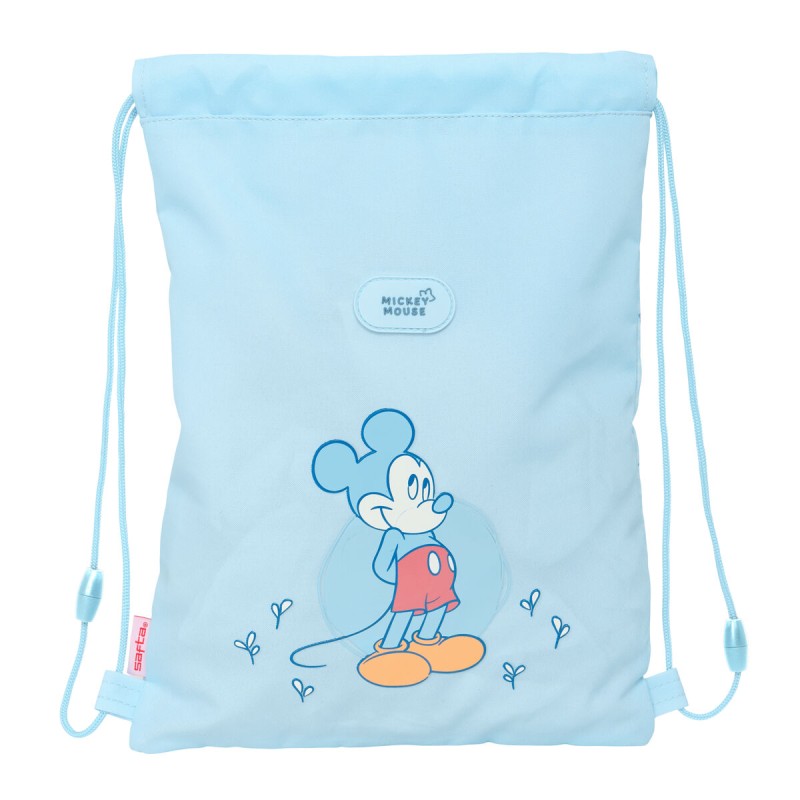Zainetto con Cordini Mickey Mouse Clubhouse Baby Azzurro 26 x 34 x 1 cm Zainetto con Cordini Mickey Mouse Clubhouse Baby Azzurro 26 x 34 x 1 cm
