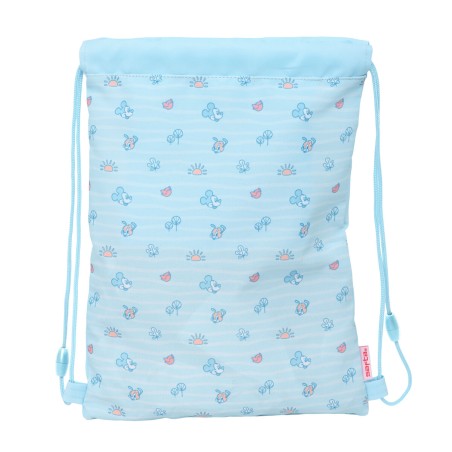 Zainetto con Cordini Mickey Mouse Clubhouse Baby Azzurro 26 x 34 x 1 cm