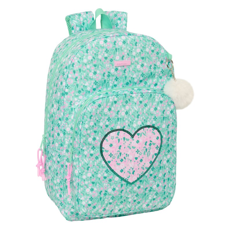 Zaino Scuola Safta Cuore Menta 30 x 46 x 14 cm Zaino Scuola Safta Cuore Menta 30 x 46 x 14 cm