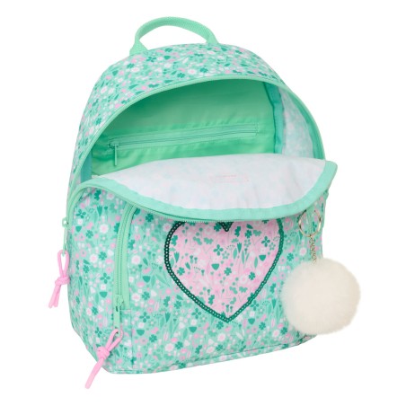 Zaino Casual Safta Cuore Menta 25 x 30 x 13 cm Mini