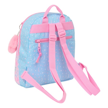 Zaino BlackFit8 Smile Rosa Azzurro Chiaro 25 x 30 x 13 cm Mini