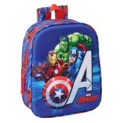 Zaino per Bambini The Avengers Rosso Blu scuro 22 x 27 x 10 cm 3D