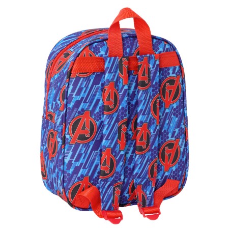 Zaino per Bambini The Avengers Rosso Blu scuro 22 x 27 x 10 cm 3D