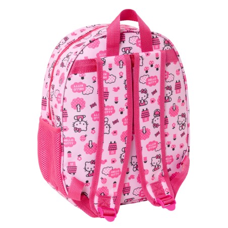 Zaino per Bambini Hello Kitty Rosa 27 x 33 x 10 cm 3D