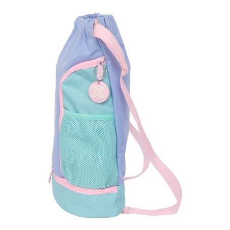 Zainetto con Cordini Munich Mellow Azzurro Rosa Celeste 35 x 40 x 1 cm