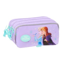 Portaoggetti Triplo Frozen Spirit Lilla 21,5 x 10 x 8 cm