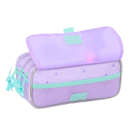 Portaoggetti Triplo Frozen Spirit Lilla 21,5 x 10 x 8 cm
