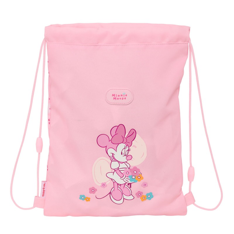 Zainetto con Cordini Minnie Mouse Baby Rosa 26 x 34 x 1 cm Zainetto con Cordini Minnie Mouse Baby Rosa 26 x 34 x 1 cm
