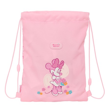 Zainetto con Cordini Minnie Mouse Baby Rosa 26 x 34 x 1 cm