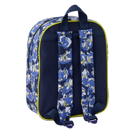 Zaino Scuola Sonic City Azzurro 22 x 27 x 10 cm